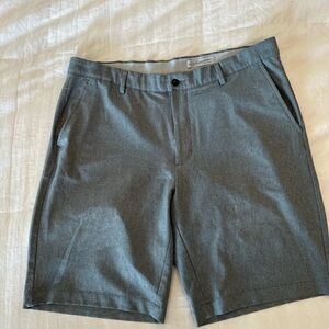 Greg Norman Collection Charcoal Flat Front Shorts